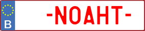 Truck License Plate